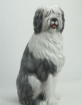 Cane bobtail in ceramica - Ceramiche Boxer