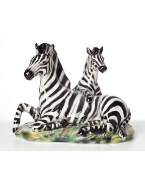 Gruppo zebra in ceramica - Ceramiche Boxer