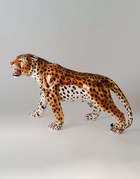Leopardo in ceramica - Ceramiche Boxer