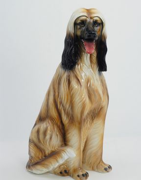 Ceramic dog afghan greyhound - Ceramiche Boxer