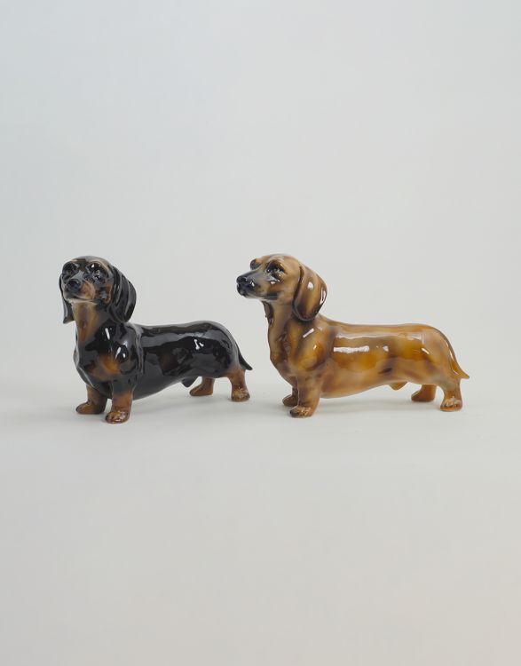Sale e Pepe ceramica originali cane Bassotto regalo con vassio 