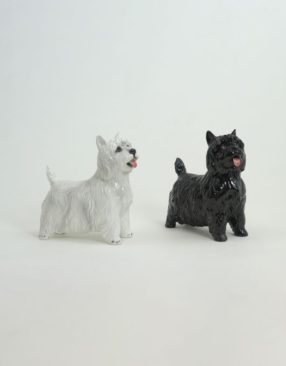 Ceramic scottish terrier dog - Ceramiche Boxer
